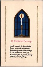 1910s CHRISTMAS Greetings Postcard 
