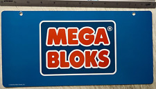 2008 Wal-Mart Toy Store Display Sign MEGA BLOKS 2 sided plastic 12