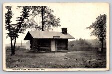 c1920 Log Cabin Tourists Park Abbotsford Wisconsin  P75A picture