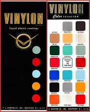Vinylon Liquid Plastic Coatings Color Swatches 3 Pieces 1960 Orig Advertising picture