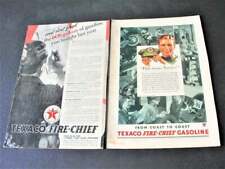 1930s Texaco Fire-Chief Gasoline Texaco- that means Serv. (2) Magazine Page Ads. picture