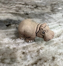Hippo Figurine Signed Peru CORD picture