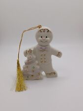 Lenox Classics 2001 A Chilly Christmas Gingerbreadman with a Xmas Tree Ornament picture