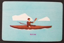 Kayak Rowing 1950's Boating Card (NM) picture