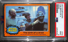 PSA 9 1977 Topps Star Wars George Lucas Rookie Card #313 The Birth Of A Droid picture
