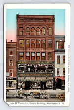 UDB Postcard Manchester NH New Hampshire John B Varick Building Reflective picture