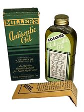 1920s Millers Antiseptic “Snake” Oil In Original Box Complete For Display Only picture
