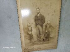 Vintage 1890s Circus Photo of Midgets Waino & Plutaino Cabinet Card picture