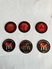 McDonald’s Oahu And Hawaii Lot Of 6 Slammer Pogs Collectible Vintage Milk picture