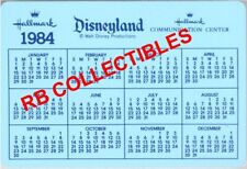 Disneyland Hallmark Shop -  Plastic Wallet Calendar Card 1984 - New picture