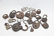 20 Pcs Rare Padlocks Without Key Non Working Locks for Parts/Restoration Purpose picture
