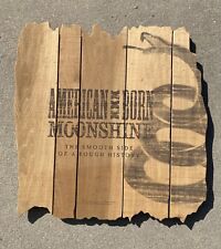 🔥American Born Moonshine Tennessee Carved Wood Sign Bar Restaurant Not A Light picture