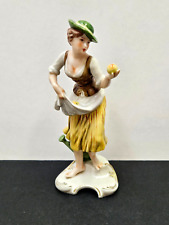 Vintage Goebel Bochmann West Germany Porcelain Figurine Woman Selling Apples 69 picture