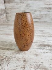 Vintage Spotted Wood Grain Handcrafted Vase 8