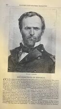 1865 General William Tecumseh Sherman Civil War picture