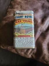 Antique Tobacco Tin Court Royal San Telmo Cigars Detroit Michigan picture