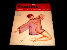 1956 Esquire Girl Full Year 12 Months Pinup Girl Calendar w/ Original Envelope picture