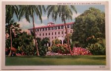 1940's Army & Navy YMCA Honolulu TH Hawaii Curteich Linen  picture