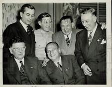 1944 Press Photo Mayor Edward J. Kelly & officials celebrate election, Illinois picture