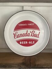 Vintage/Antique Canada Bud Beer Ale Metal Beer Tray Canadas Finest Mint 1940s picture