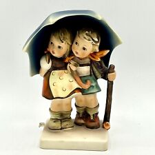 Goebel Hummel #71 “Stormy Weather” Fig 6” Tall Boy&Girl Umbrella W Germany picture