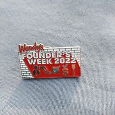 Wendy's Founders Week 2022 Fast Food Lapel Hat Jacket Pin picture