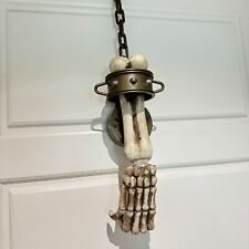 gemmy hanging skeleton arm hand door knocker halloween spooky voice sensor light picture