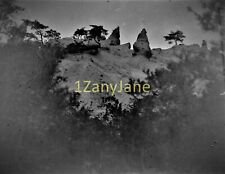 NA 11/12x8 cm JAPAN-Glass Plate Negative-JAPANESE ROCKY MOUNTAINSIDE AND TREES picture