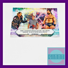 2021 Topps WWE Champion Drew McIntyre def. Dolph Z. Foil Parallel Trading Card picture