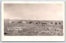 RPPC Indian Village at Elka Nevada Teepee Vintage Postcard picture