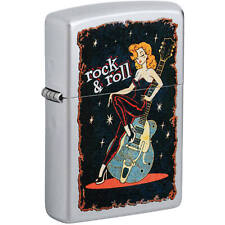 Zippo Lighter Cool Chick Design Metal Construction Refillable Windproof 48930 picture