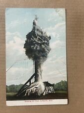 Postcard Coffeyville KS Kansas Shooting Oil Well Drilling Vintage 1908 PC picture