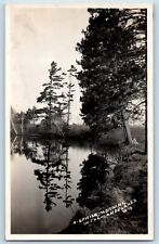 Land O Lakes Wisconsin WI Postcard RPPC Photo A Spring Morning c1930's Vintage picture