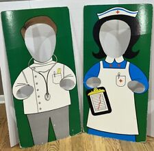 Rare 1960s 1970s INSTRUCTO Community Helpers No 1103 Photo Props Doctor Nurse picture