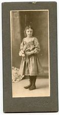 Antique Photo-Tidioute, Pennsylvania-Little Girl Holding Flowers, to Aunt Jennie picture