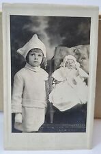 Vintage Real Photo Postcard Child and Baby Umailed Iowa picture
