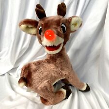 Vintage RARE 1992 Talking Singing Rudolph Red Nosed Reindeer ~ Gemmy Animatronic picture
