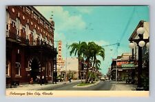 Ybor City FL-Florida, Broadway In Heart, Antique, Vintage c1969 Postcard picture