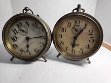 Vintage Wind-up Clocks For Parts Or Repair picture