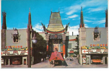 GRAUMAN'S CHINESE THEATRE: Hollywood, California ~ 1961 Postcard     (#2250) picture