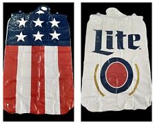 Miller Lite pool float raft NIB double sided Can & USA flag patriotic 60