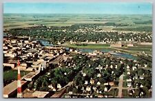 Thief River Falls Minnesota MN Aerial View Postcard UNP VTG Dexter Unused picture