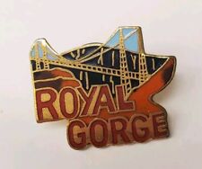 ROYAL GORGE Bridge Colorado Collectible Souvenir Travel Lapel Hat Pin Pinchback picture
