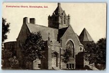 Bloomington Indiana IN Postcard Presbyterian Church Building Exterior View 1910 picture