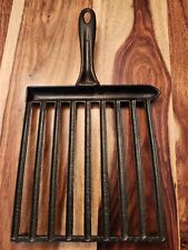 Cast Iron Broiler Grill Grate, Skillet Handle, Pre-1890s, 8.75