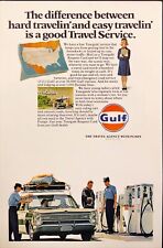Gulf Oil Tourgide Travel Service Holiday Inn Vintage Print Ad 1969 picture