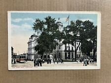 Postcard Hartford CT Connecticut Old Town Hall Trolley Vintage PC picture