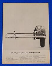 1962 VOLKSWAGEN BUG / BEETLE ORIGINAL VW AD WHAT IF YOU ONLY NEED PART OF A VW? picture