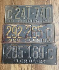 Florida License Plate Set 1926-1975 Complete 49 Year FL Lot 48 Plates & 43 Tag picture