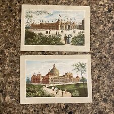 Antique Trade Card 1893 Worlds Columbian Exposition Administration Building RARE picture